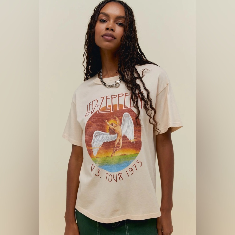 DAYDREAMER Led Zeppelin Graphic Shirt Cream